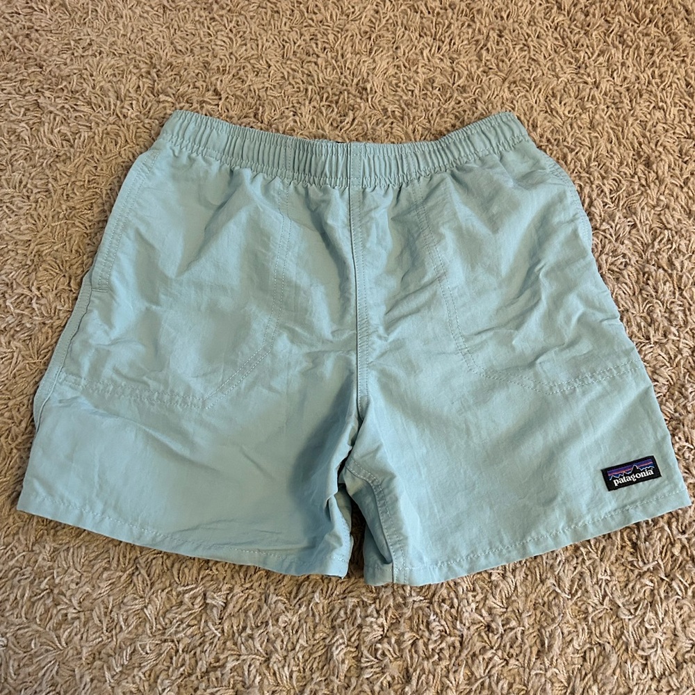 Patagonia Light Blue Unlined Shorts Trunks Kids Boys